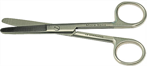 52-00413-EM-Tec B13 microscopy lab scissors-blunt tips-straight-130mm.jpg EM-Tec B13 microscopy lab scissors, blunt tips, straight, 130mm, 410 st. st.